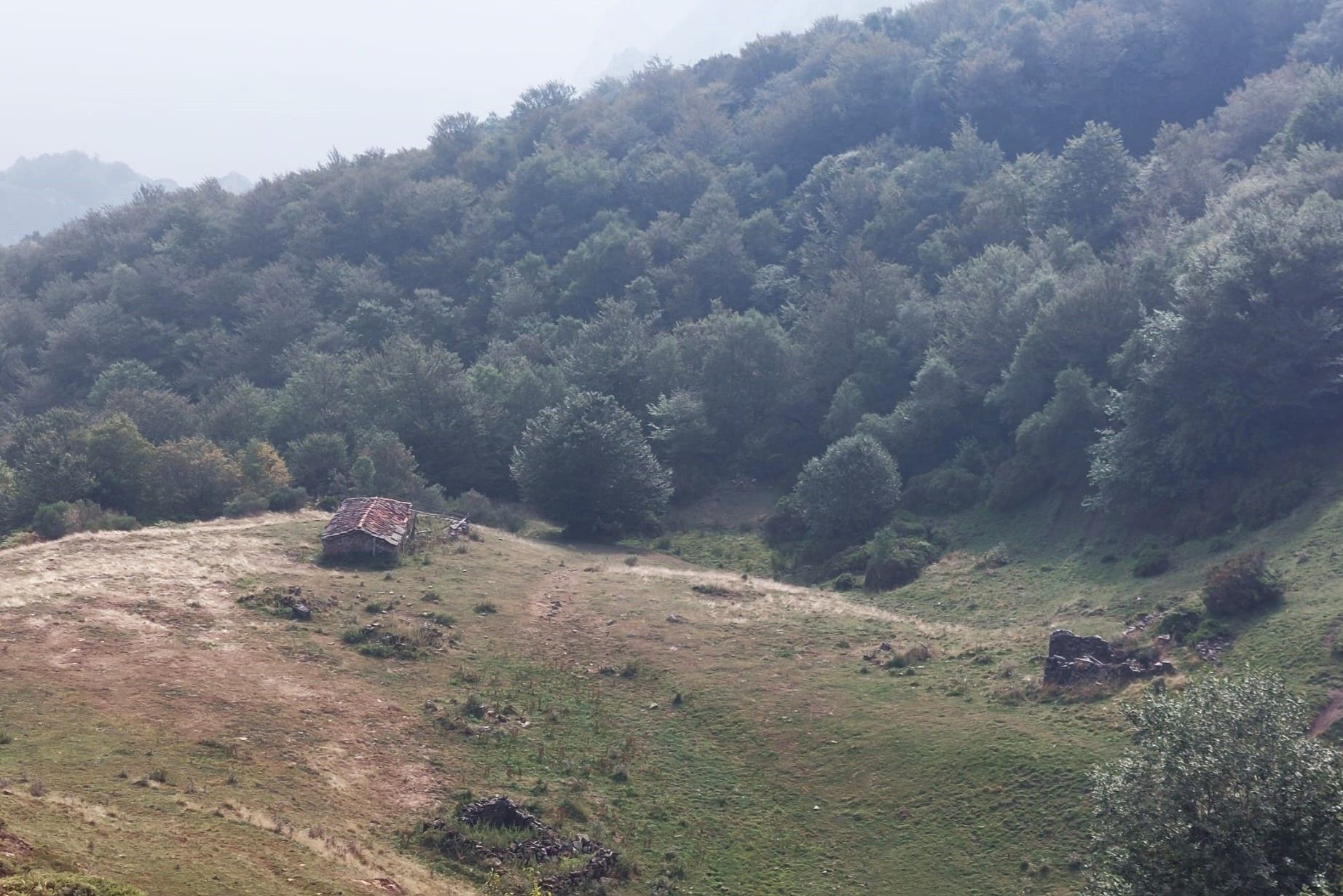 Llegando a la majada de Trobaniello.