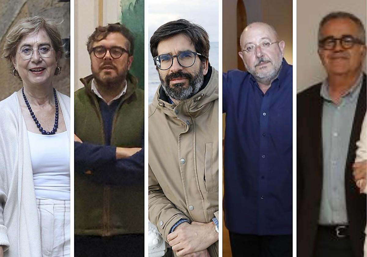 Lucía Peláez, Hugo Fontela, Pablo Basagoiti, Pelayo Ortega y Saturnino Noval.