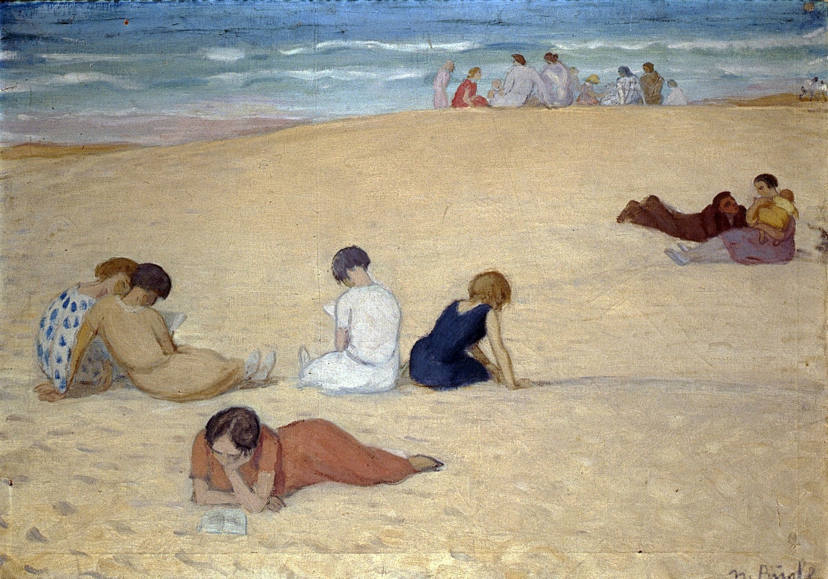 'Mujeres en la playa', óleo sobre lienzo, 1926-1930.