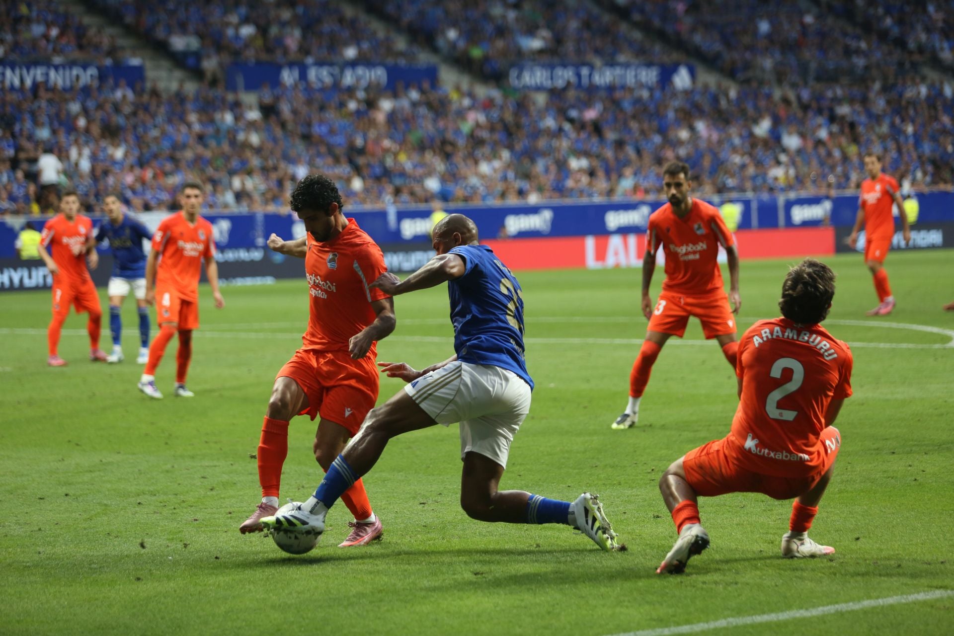 Las mejores jugadas del Real Oviedo - Real Sociedad en imágenes