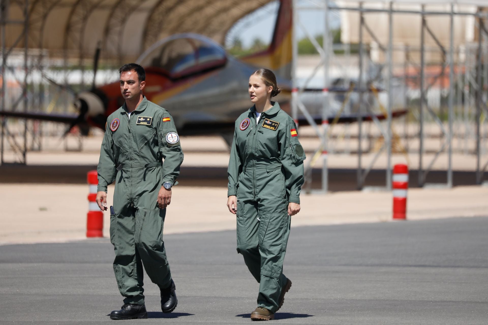 Las primeras imágenes de la Princesa Leonor en su formación como piloto