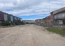 Parcela municipal que se renaturalizará para crear un gran espacio verde.