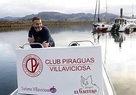 Héctor Sampedro, presidente del Club de Piraguas Villaviciosa-El Gaitero