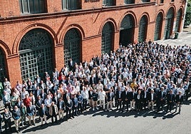 Taller de Artillería de la fábrica de armas de Trubia, durante el Día de la Artillería.