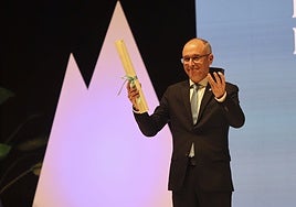 Luis Felipe Fernández, sobre el escenario del Auditorio.