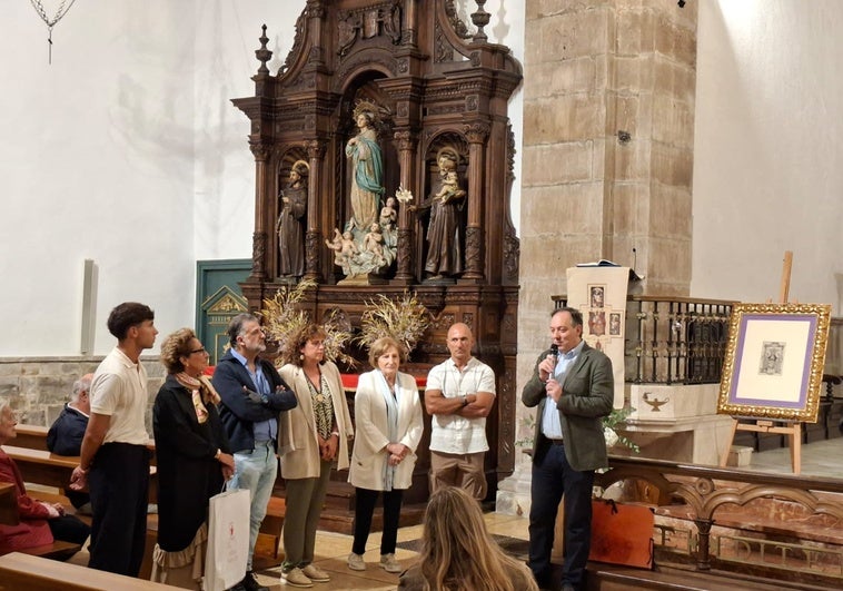 Un grabado del siglo XVIII de la Virgen del Portal pasa a formar parte del patrimonio de Villaviciosa