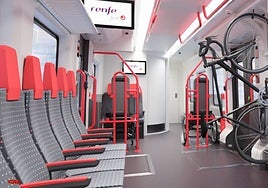 Infografía del interior de los futuros trenes que la empresa CAF construirá por encargo de Renfe para renovar la red de cercanías de la antigua Feve.