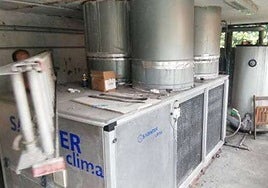 Caldera que se planteaba sustituir en el Museo Nicanor Piñole.