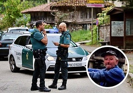 La Guardia Civil, en Cuevas del Agua (Ribadesella), pueblo donde residía la víctima mortal, José Antonio Otero, Toraño, y lugar donde recibió la paliza.