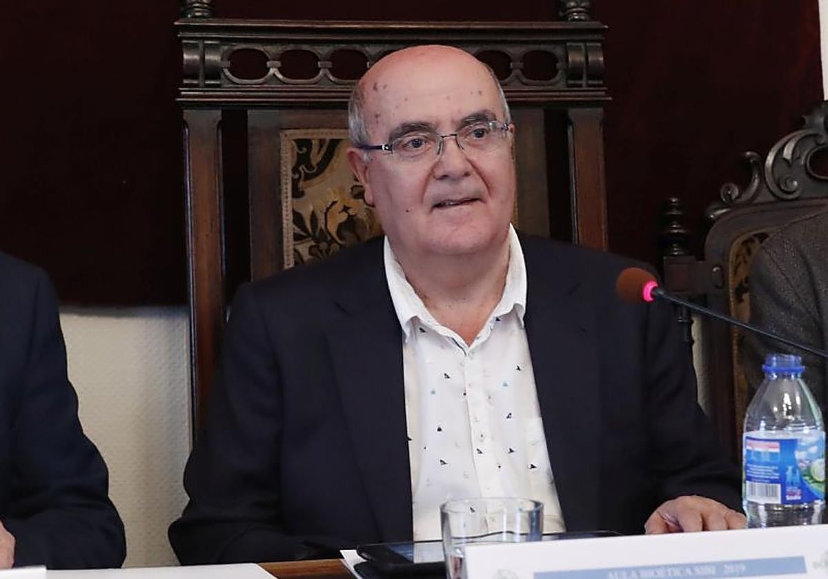 Tino Quintana, durante un acto de la Sociedad Internacional de Bioética.