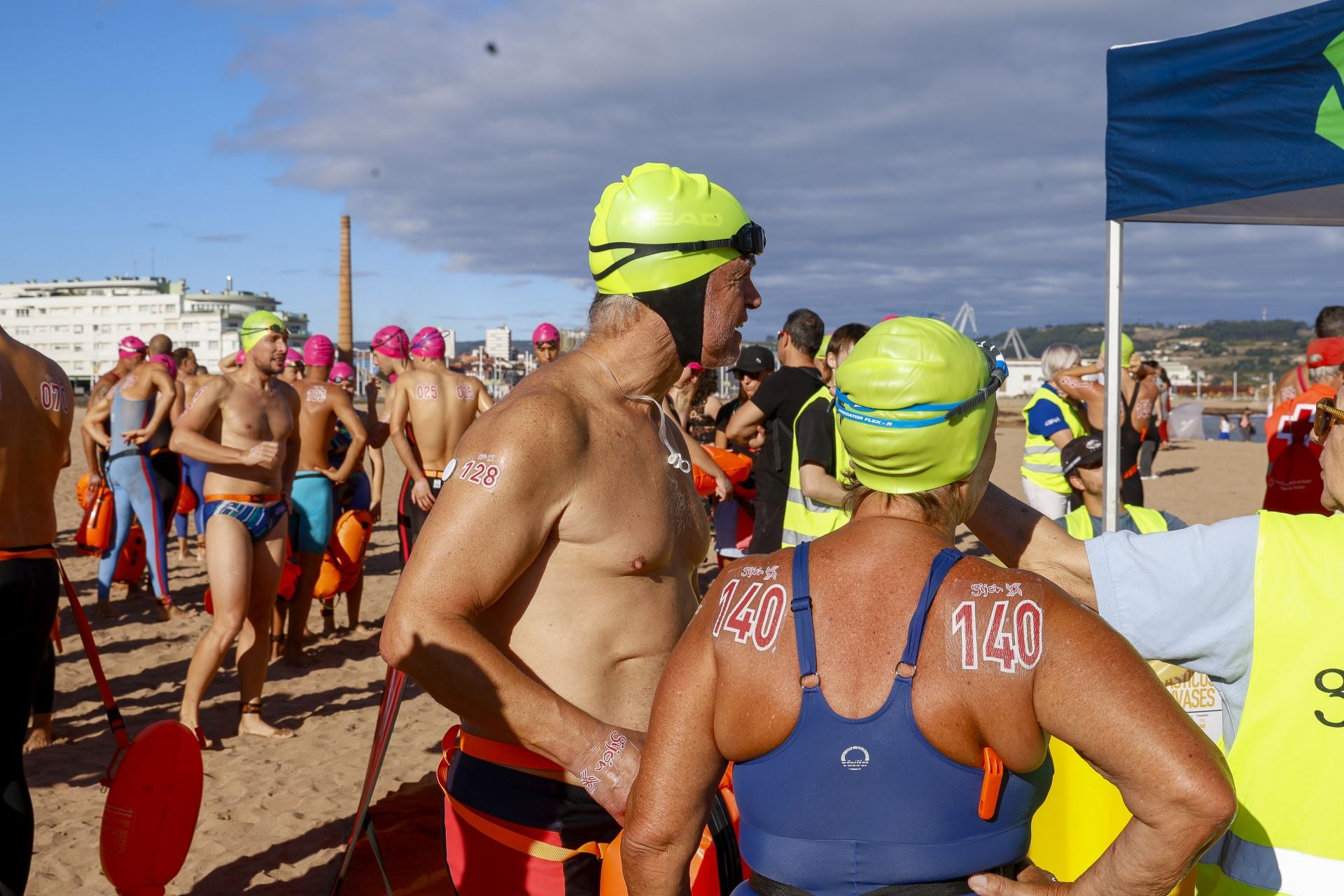 La Travesía a Nado Playas del Oeste de Gijón, en fotos