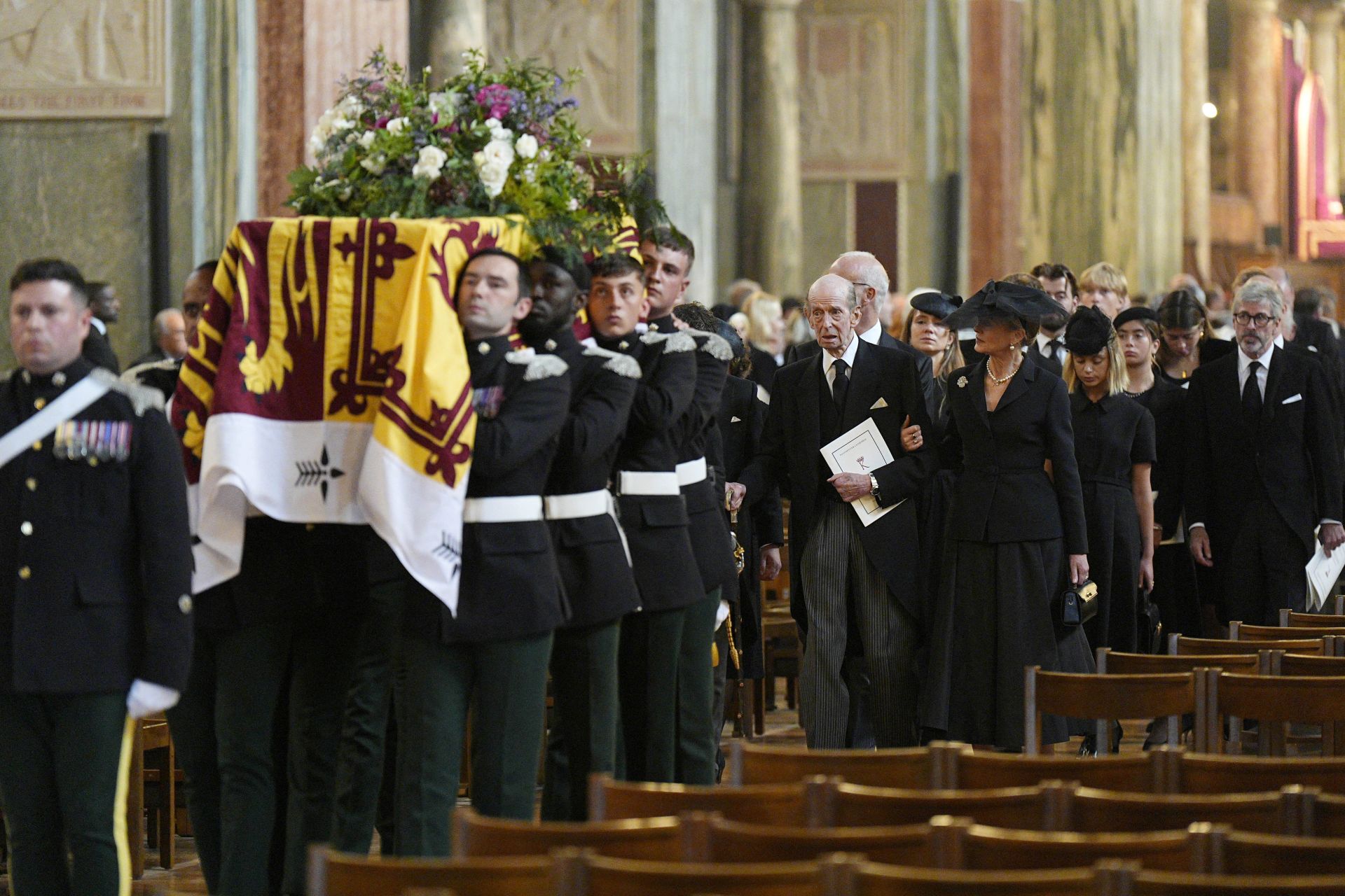 Las imágenes del funeral de la duquesa de Kent