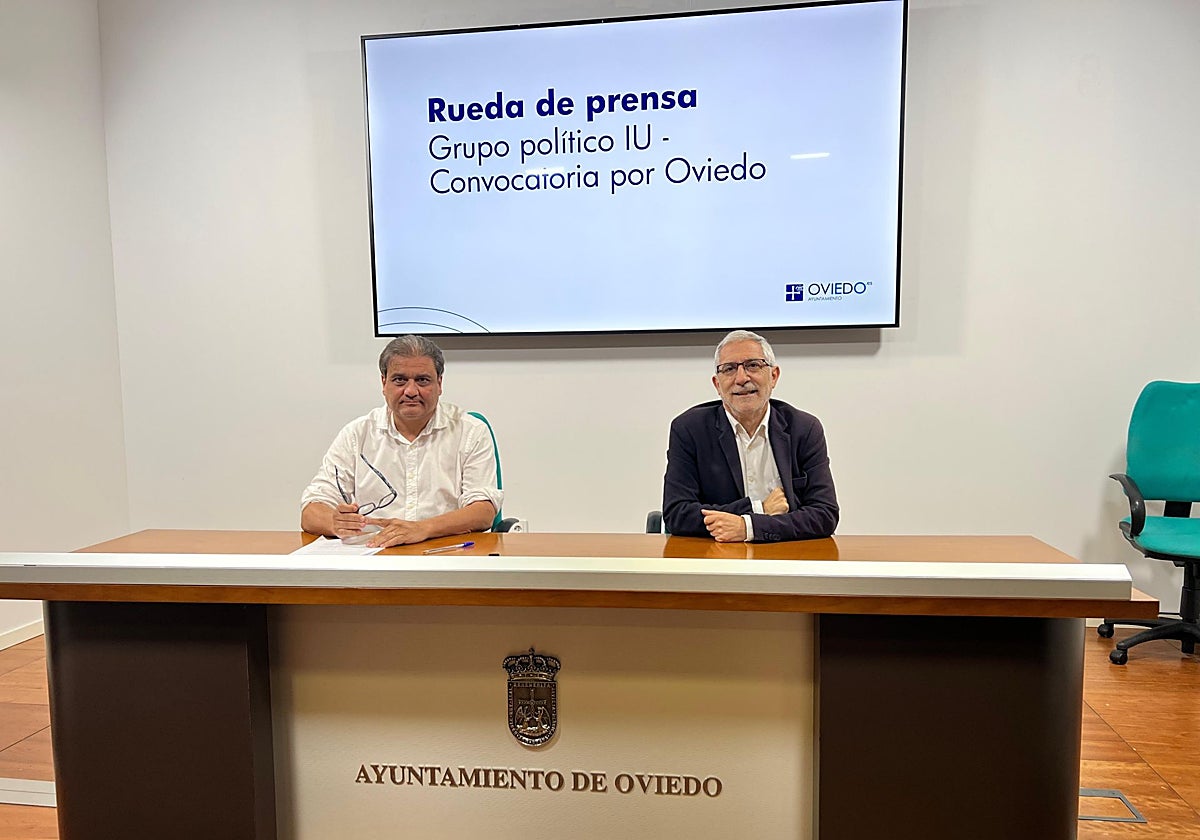 Alejandro Suárez y Gaspar Llamazares.