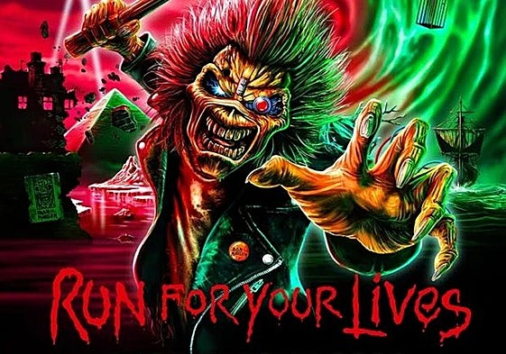 Cartel de la gira 'Run For Your Lives' de Iron Maiden.