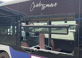 La luna rota del autobús.