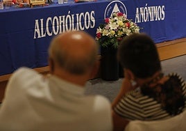 El Palacio de Valdecarzana acogió el encuentro de celebración de Alcohólicos Anónimos.
