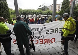 Imagen de una concentración sindical de 2022.