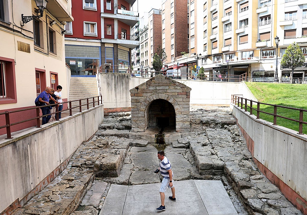 Estado actual de la fuente de Foncalada.