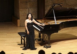Lucille Chung, en la sala de Cámara del Auditorio Príncipe Felipe.