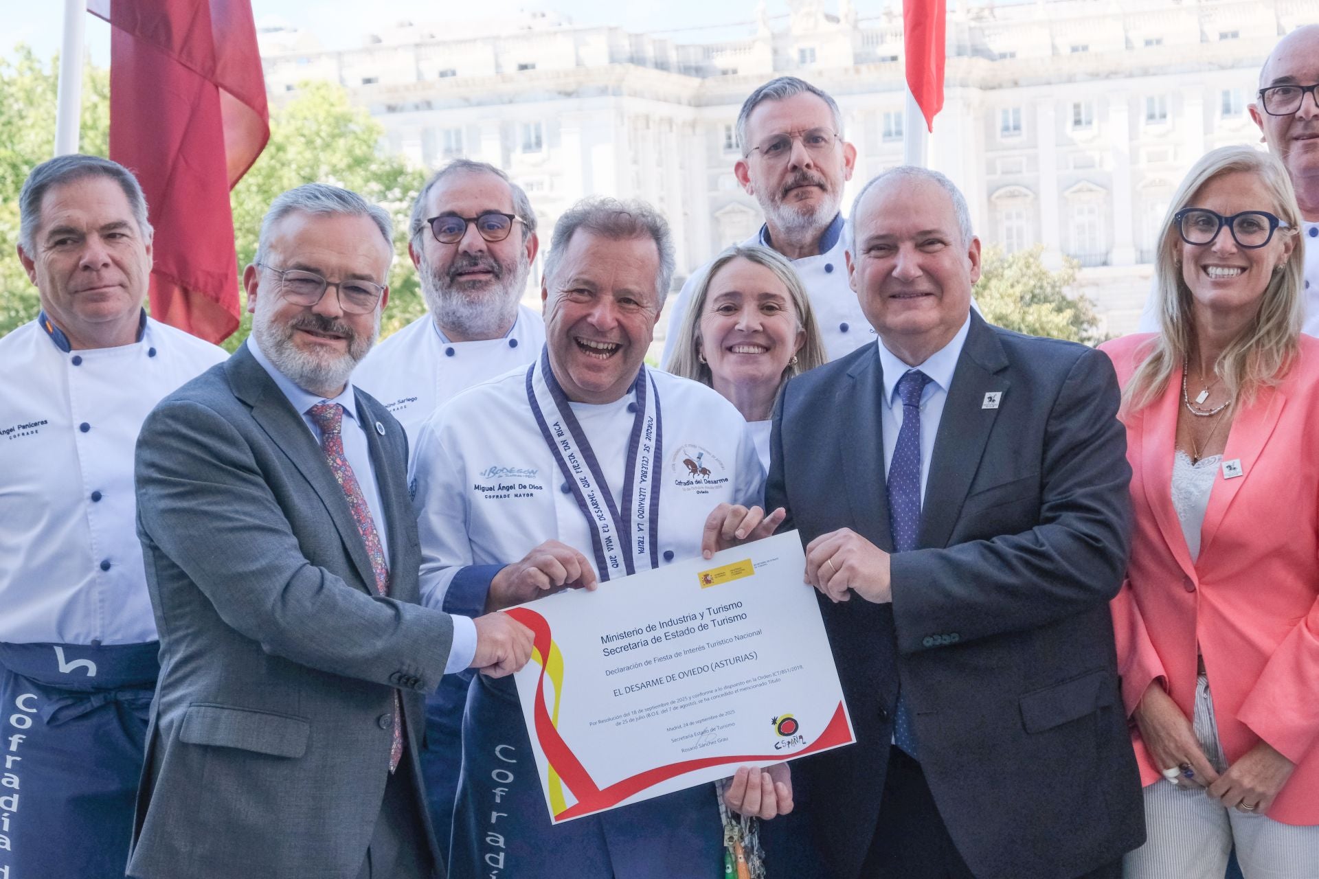 El Desarme de Oviedo, ya con su título de Fiesta de Interés Turístico Nacional