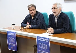 Alejandro Suárez y Gaspar Llamazares, de IU.