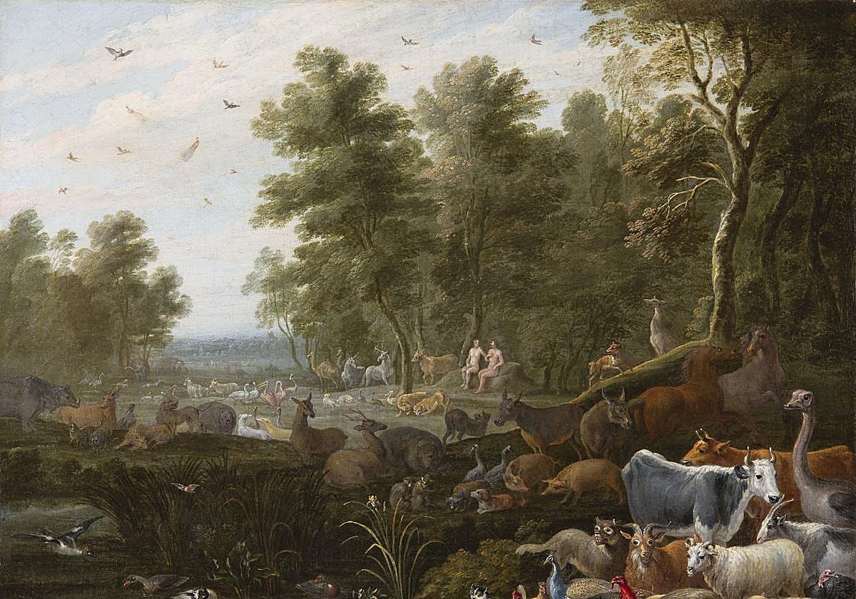 'El jardín del Edén', David Teniers II, 1685.