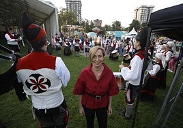 Victoria García, directora de la Residencia Mixta y pregonera de las fiestas de Pumarín.