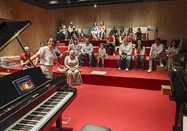 Alberto San Juan y su banda en el espectáculo basado en 'Poeta en Nueva York', de Lorca.