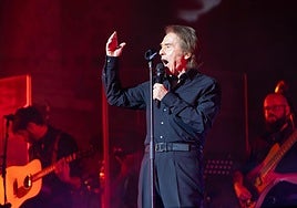 Raphael, durante un concierto.