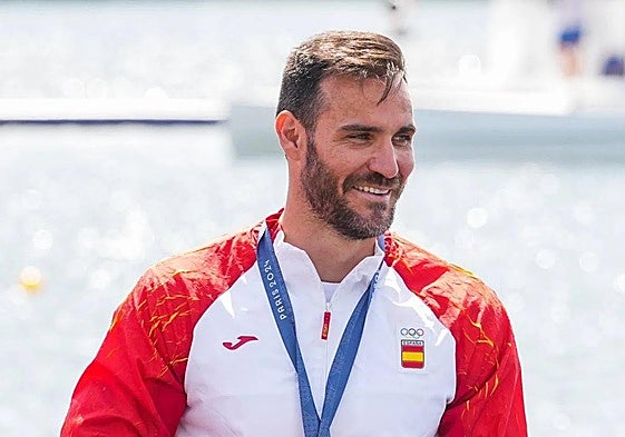 Saúl Craviotto, en el podio con la medalla de bronce, su sexto metal olímpico.