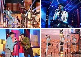 Algunas de las actuaciones de la noche.