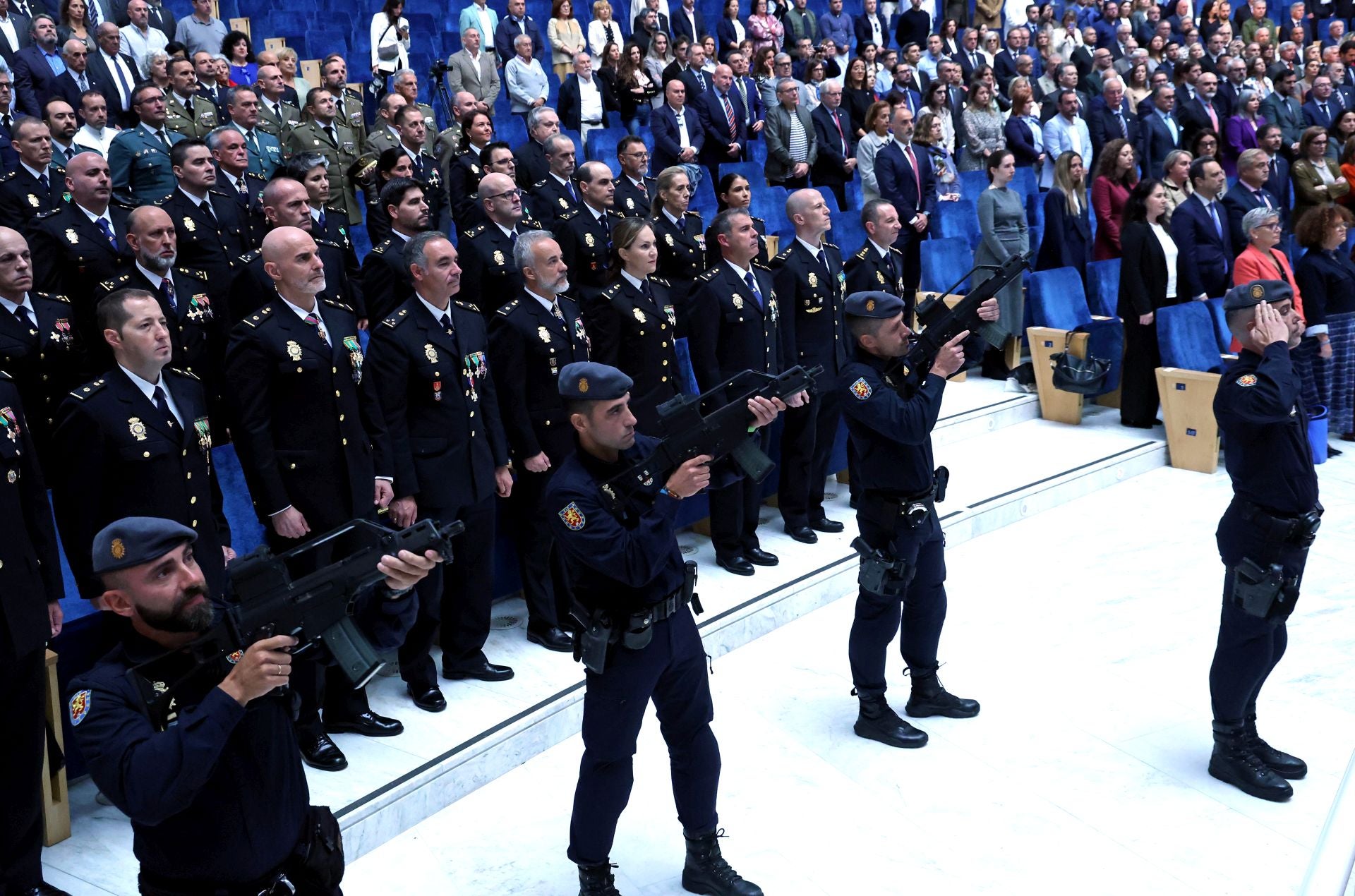 Así fue el acto en Oviedo de los Ángeles Custodios de la Policía Nacional