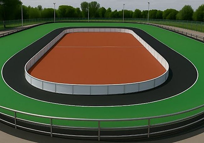 Simulación gráfica del diseño final del patinódromo tras las obras.