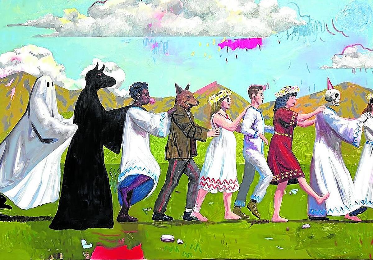 Algunas obras del artista que se pueden ver en Gijón.