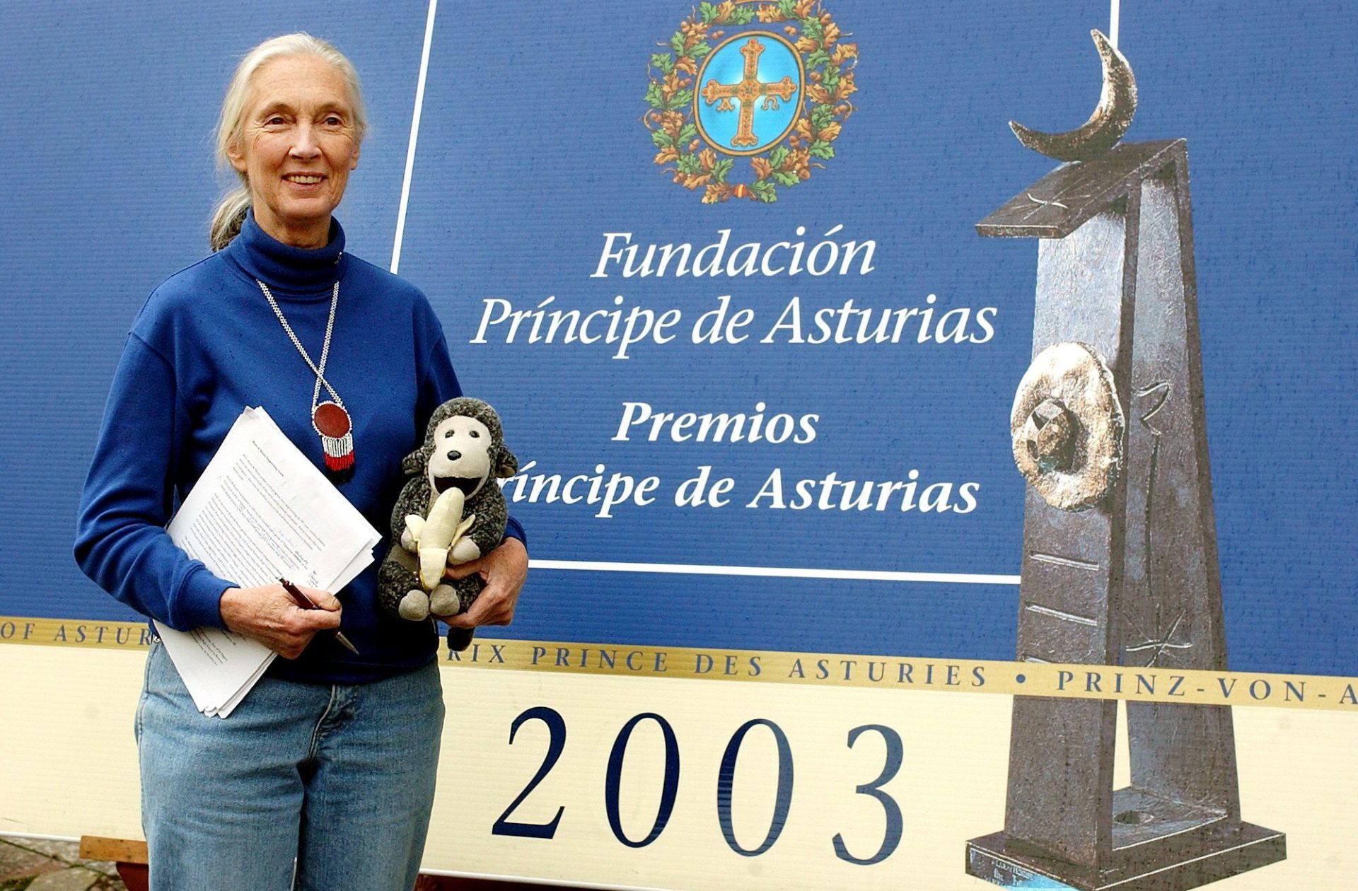 El paso de Jane Goodall por Asturias, en imágenes