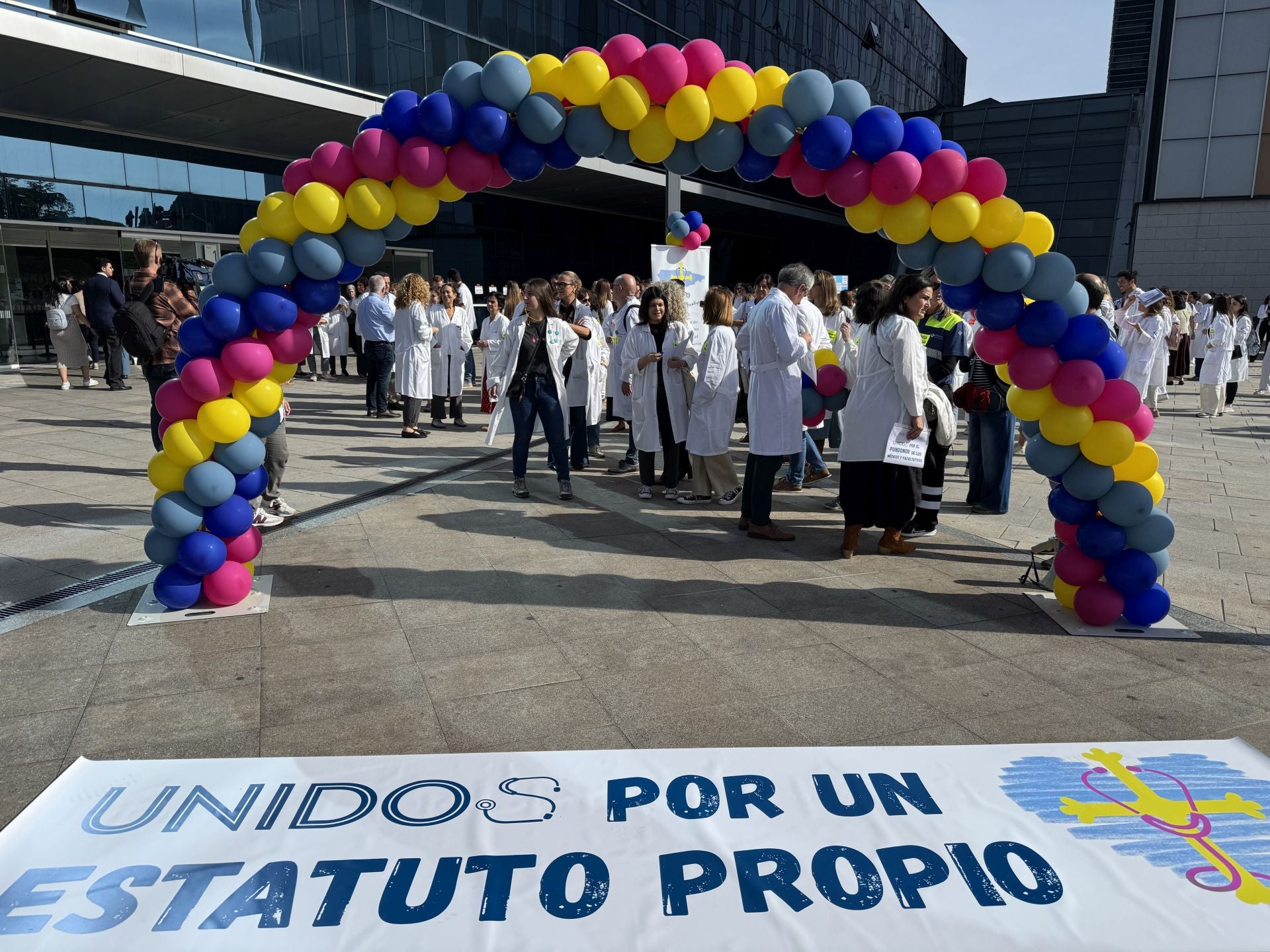 Protesta en el Hospital Universitario Central de Asturias (HUCA)
