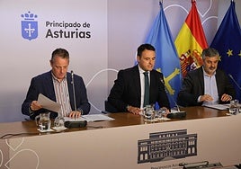 Marcelino Marcos Líndez, Guillermo Peláez y Alejandro Calvo.