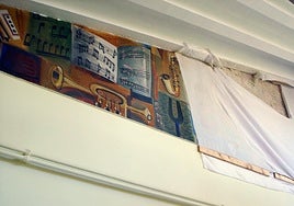 Uno de los murales se calló hace algunos años.