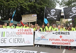 Imagen de archivo de las protestas en Saint-Gobain.