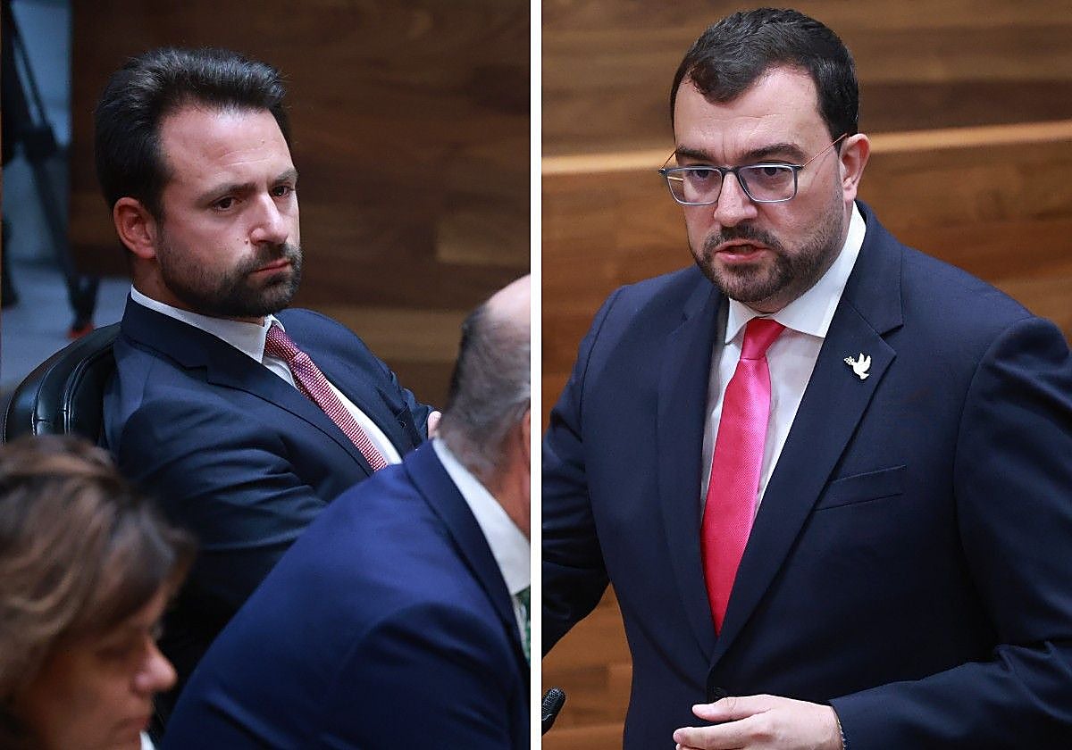 Álvaro Queipo y Adrián Barbón.