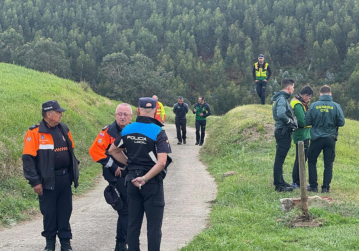 Operativo de búsqueda desplegado este miércoles en el Cabo Peñas.