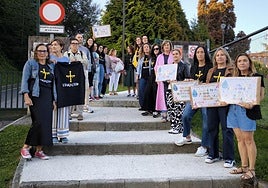 Profesorado de los colegios Hermanos Arregui y Celestino Montoto.