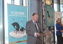 Alfredo Canteli, durante su alocución.