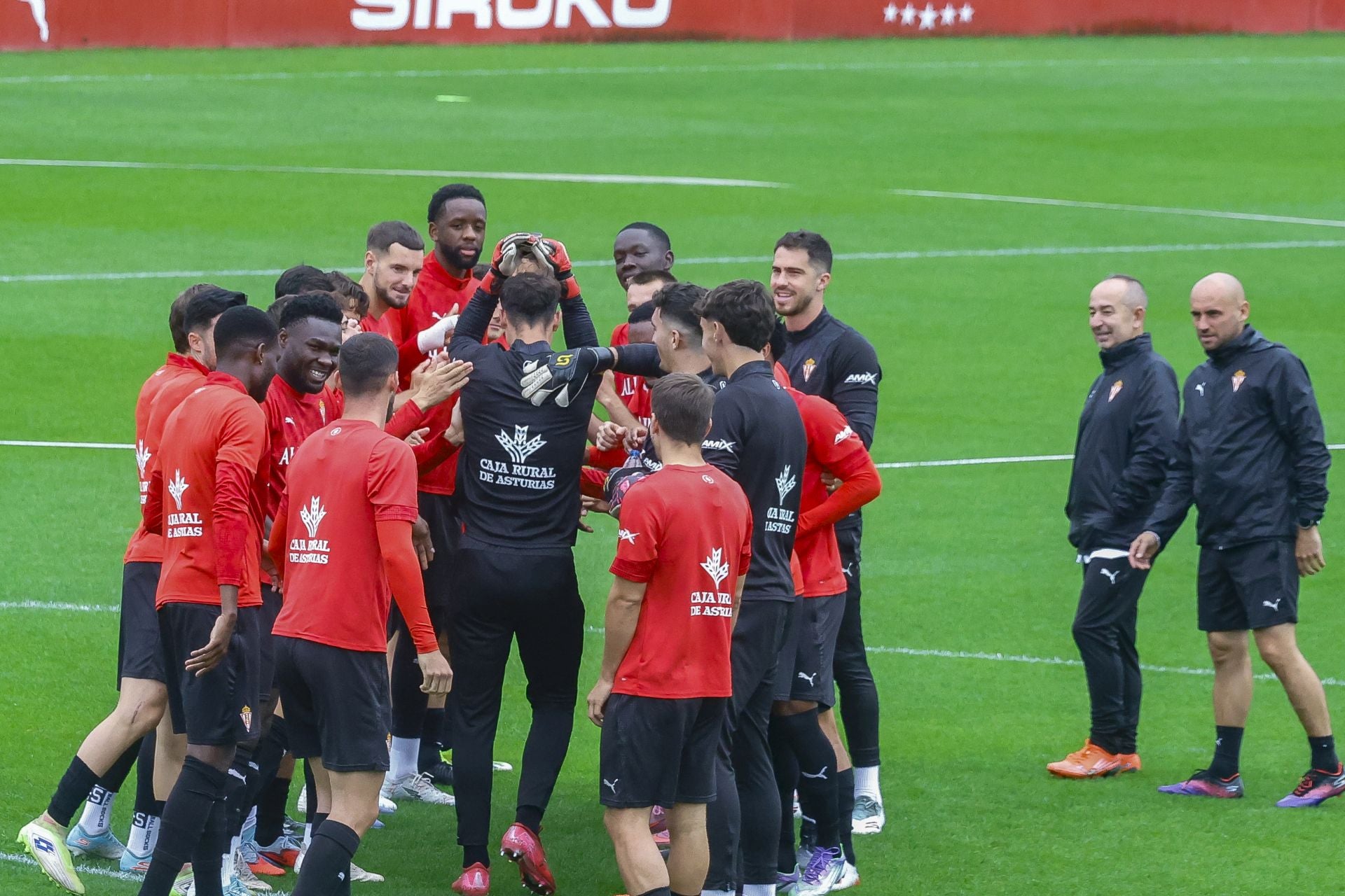 Entrenamiento del Sporting de este jueves 9 de octubre de 2025