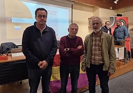 Alberto Ramos, Laureano López y Cosme García.