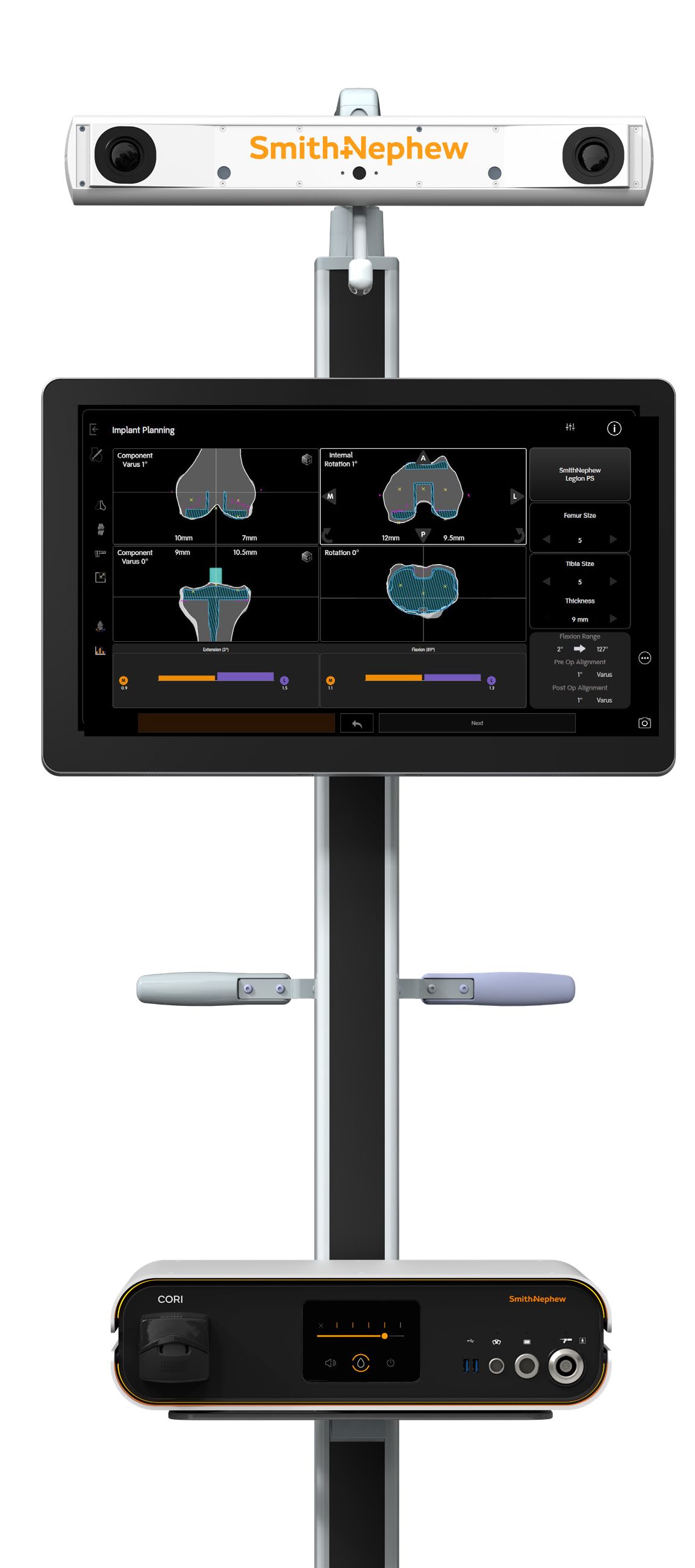 Imagen del robot CORI con el que se llevarán a cabo las cirugías de rodilla.