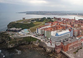 Imagen aérea del barrio de Cimavilla.