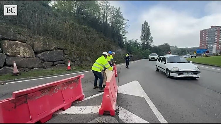 Comienzan en Oviedo los cortes de tráfico por las obras en la glorieta de Luis Oliver