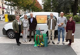 Pilar Santianes, Mariana Merino, Jesús Abad, Ángel García, Virginio Ramírez y Consuelo Urdangaray presentaron la iniciativa contra la soledad no deseada.