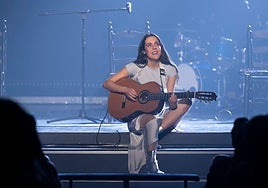 La artista, en uno de sus directos.